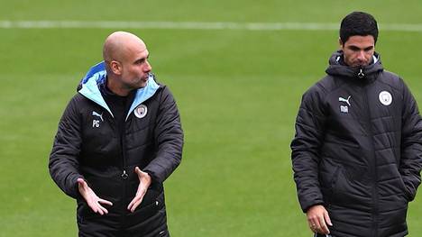 Nach zehn Jahren bei Manchester City wird Pep Guardiola in der kommenden Saison dort nicht mehr an der Seitenlinie stehen. Die Liga wird "den besten Trainer der Fußballgeschichte" vermissen, meint Arsenal-Coach Mikel Arteta.