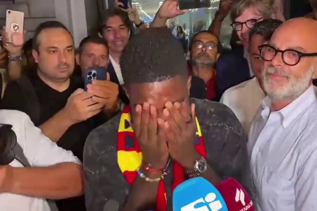 Freudentränen bei Umtiti: Ex-Barca-Star heult bei Lecce-Empfang 