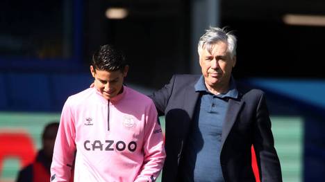 James Rodriguez und Carlo Ancelotti sind beim FC Everton wieder vereint
