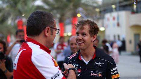 Ein Bild aus früheren Tagen: Stefano Domenicali und Sebastian Vettel 2012