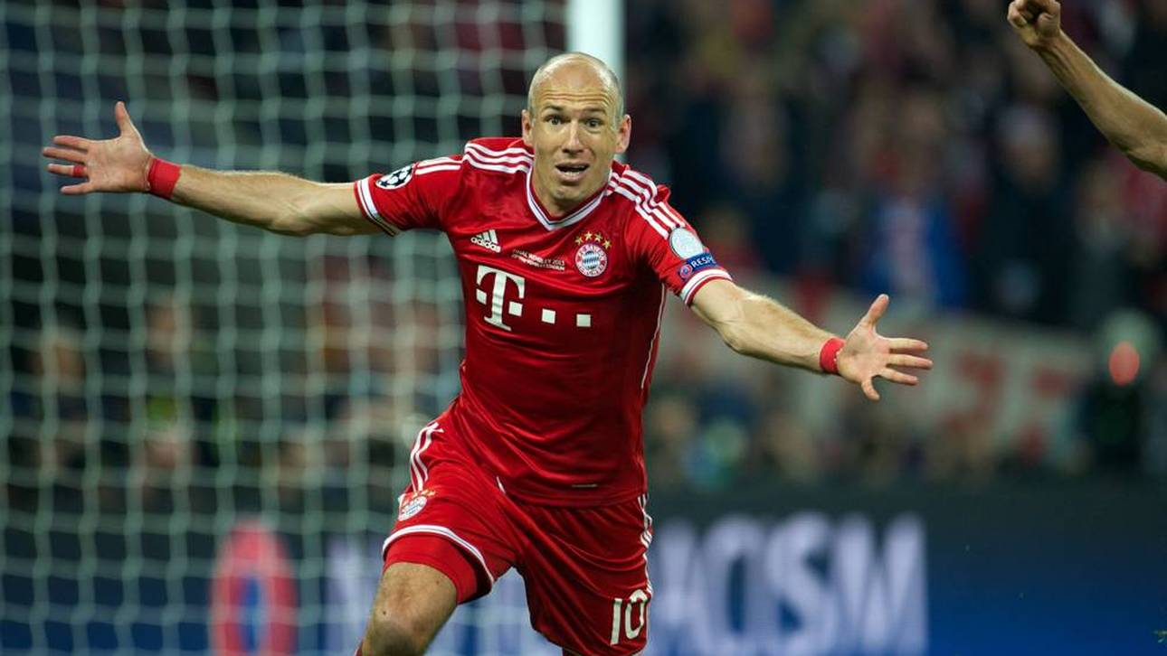 Arjen Robben jubelt nach seinem magischen Treffer