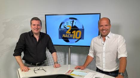 SPORT-Chefredakteur Pit Gottschalk (l.) und Moderator Hartwig Thöne sprechen über die anstehenden DFL-Entscheidungen