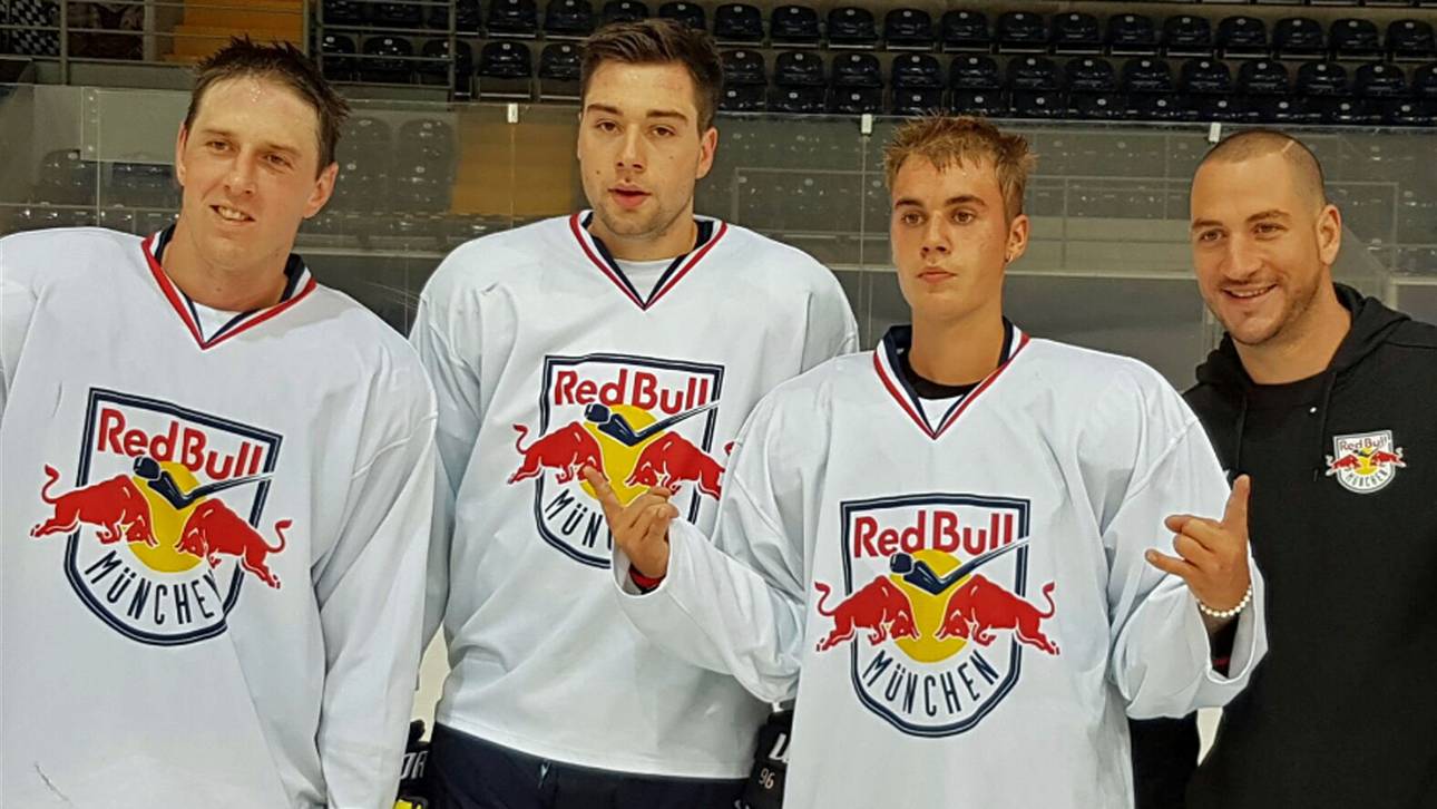 Bieber in München im Training zu Gast