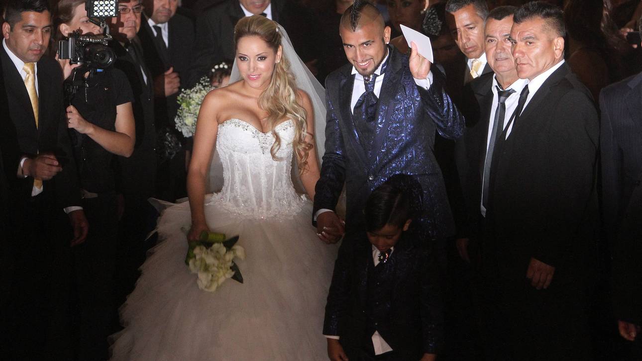 Arturo Vidal und seine Frau