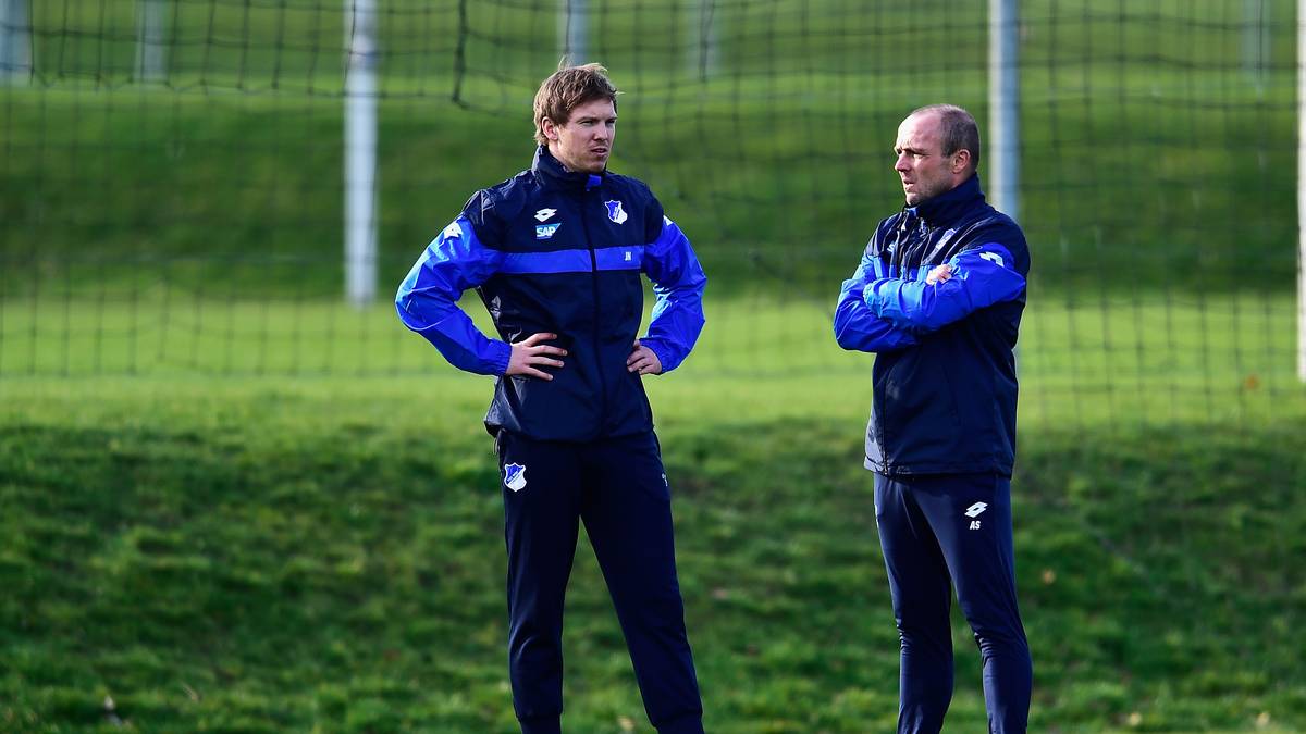 TSG 1899 HOFFENHEIM - 12: Auch die Trainerhistorie der Hoffenheimer ist noch recht überschaubar. Das nächste Kapitel steht bereits fest: Julian Nagelsmann (l.) wird den Verein in Richtung Leipzig verlassen, sein früherer Co-Trainer Alfred Schreuder wird übernehmen
