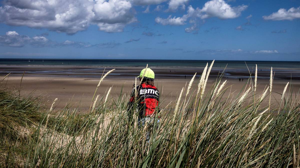 Entlang des historischen Utah Beach geht es auf die Ziellinie zu. Auch dort waren die Alliierten am 6. Juni 1944, um Europa von der Nazi-Herrschaft zu befreien