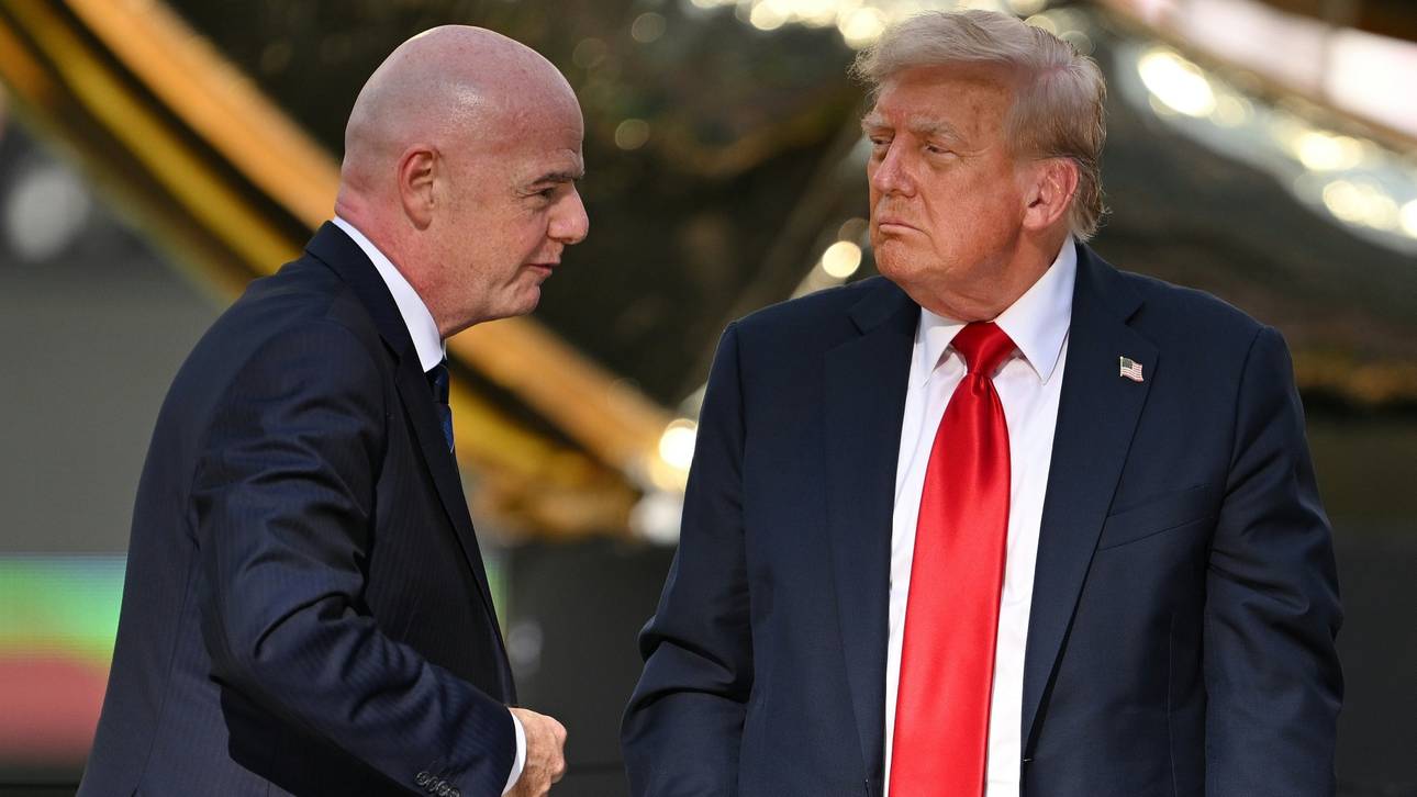 Verstehen sich gut: Infantino und Trump