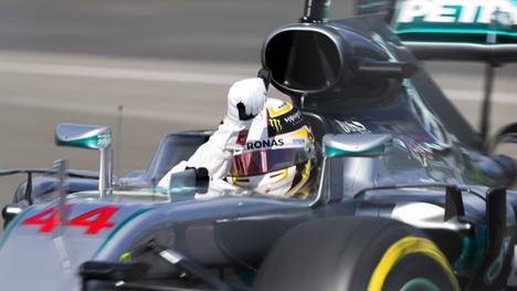 Lewis Hamilton hatte im Training sogar genügend Zeit, seine Fans zu grüßen