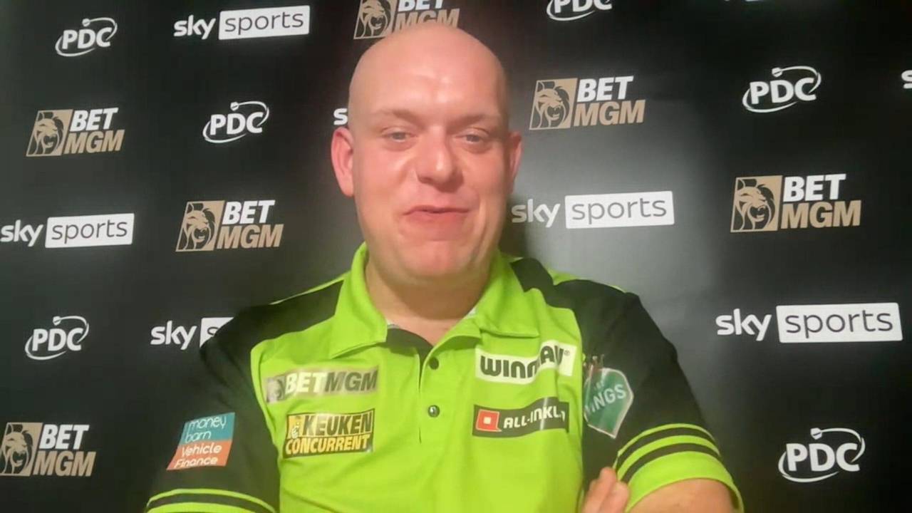Darts Premier League: Michael van Gerwen nach seinem zweiten Tagessieg