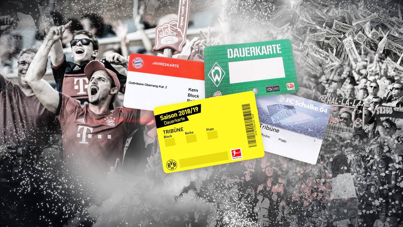 Dauerkarten-Tabelle der Bundesliga