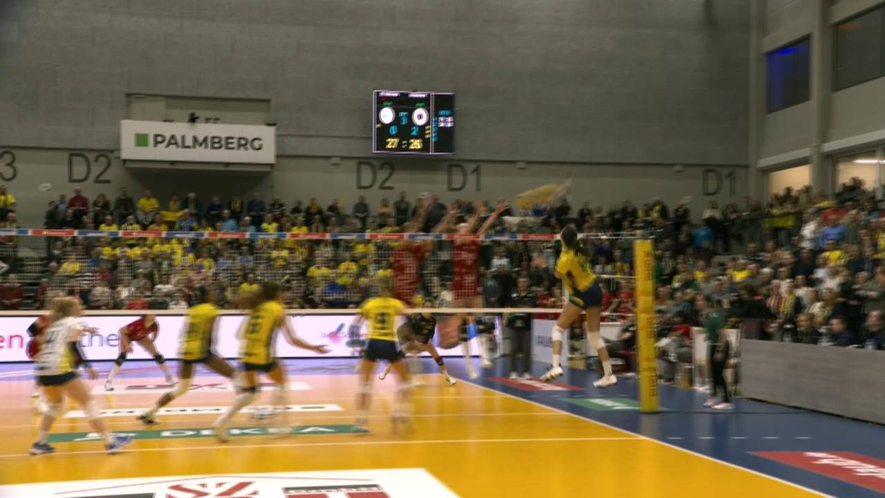 Volleyball Bundesliga: Das Spitzenspiel zwischen Schwerin und Dresden begeistert