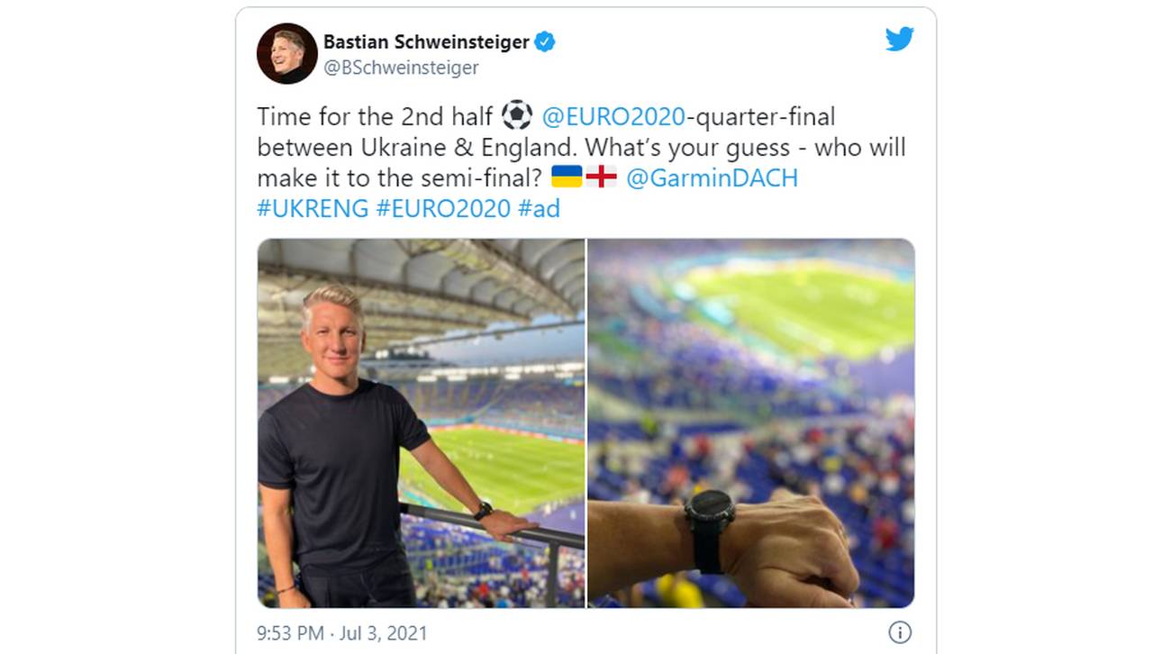 Diesen Tweet hat Bastian Schweinsteiger mittlerweile gelöscht