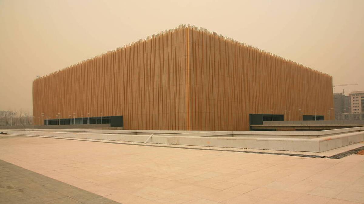 Ebenfalls für die Eishockey-Konkurrenz: Die sogenannte 'Cadillac Arena' war Austragungsort des Olympischen Basketballturniers 2008