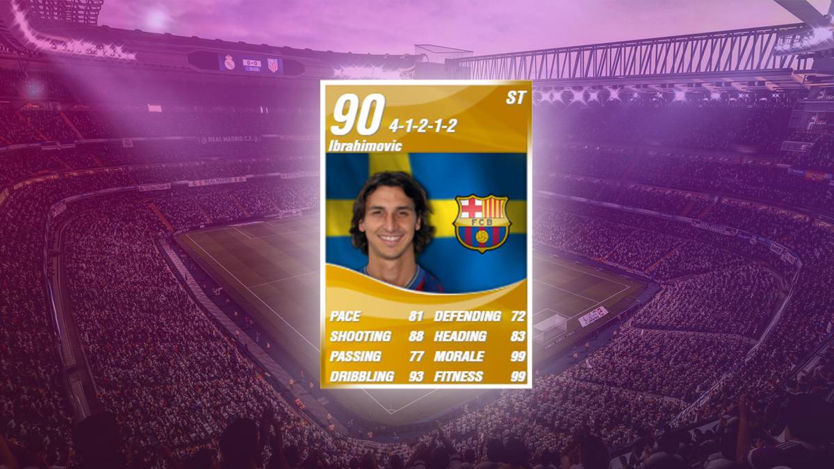 2009 wechselte Ibrahimovic von Inter Mailand zum FC Barcelona und wurde damals von Electronic Arts direkt mit einer 90 bewertet. Starker Einstand!