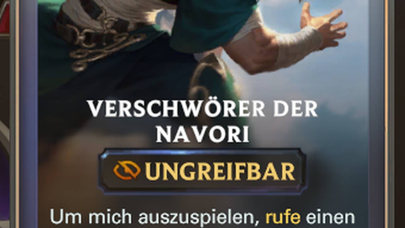 Mit dem Verschwörer der Navori wurde einer der meistgespieltesten Karten in LoR abgeschwächt.