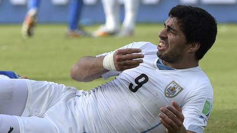 Luis Suarez biss seinen Gegenspieler Giorgio Chiellini bei der WM 2014 in die Schulter und sorgte damit für einen Eklat