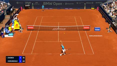 Nach dem Achtelfinal-Sieg gegen Diallo bezwingt Titelverteidiger Alexander Zverev auch den Argentinier Francisco Cerundolo und steht so im Halbfinale der BMW Open. Dort trifft er auf den Italiener Fabio Cobolli.