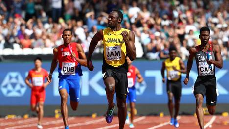 Usain Bolt bei der Leichtathletik-WM in der Staffel