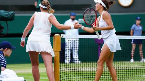 Jelena Ostapenko hatte nach dem Wimbledon-Aus wenig Lust auf den Handshake mit Tatjana Maria