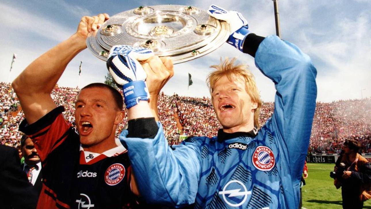 Thomas Strunz (l.) und Oliver Kahn (r.) gewannen zusammen mehrere Titel