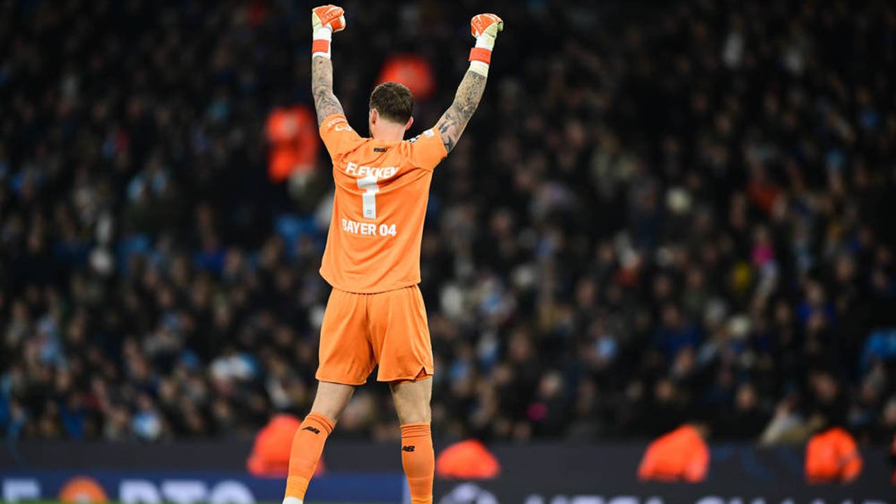 Mark Flekken hielt gegen die Stars von Manchester City den Kasten von Bayer Leverkusen sauber