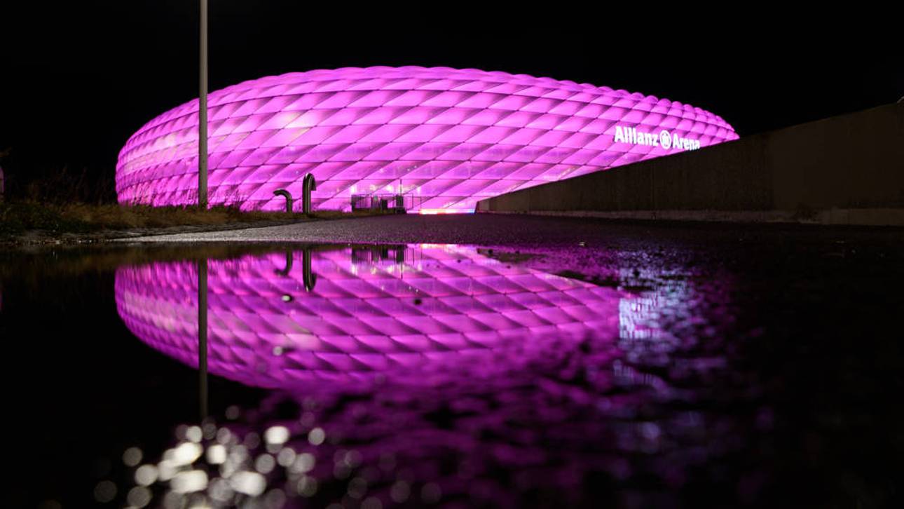Darum leuchtet die Allianz Arena pink