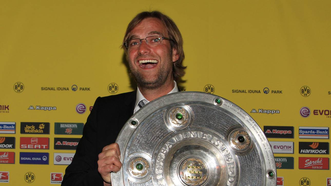 Jürgen Klopp gewann 2011 seinen ersten Meistertitel mit dem BVB (Photo by Pool/Bongarts/Getty Images)