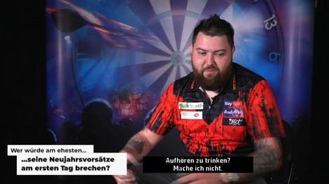 Die nächste "Wer würde am ehesten..?" Folge geht unter anderem um die Neujahrsvorsätze der Darts-Stars. Wer schneidet am besten ab?