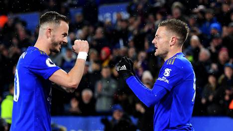 Leicester City gewann am 9. März das letzte Spiel in der Premier League vor Fans