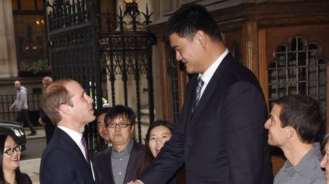 Prinz William (l.) und Yao Ming setzen sich für den Tierschutz ein