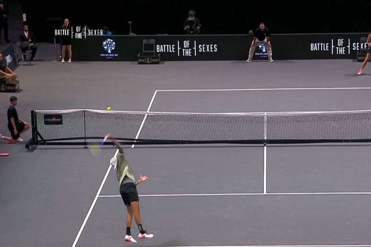 Dieser Aufschlag entscheidet 'Battle of the Sexes'