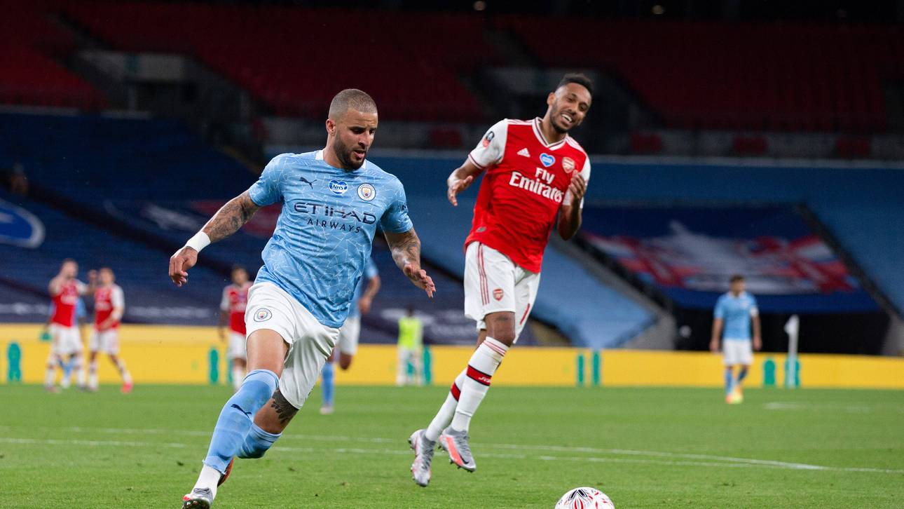 Kyle Walker (l.) ist bei Pep Guardiola gesetzt