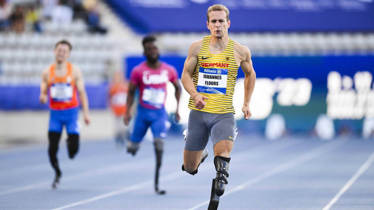 Para-Sprinter um Floors beim ISTAF Indoor