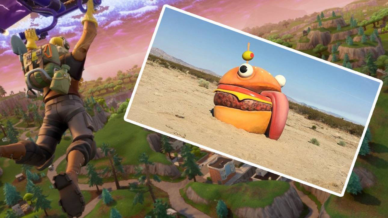 Fortnite-Burger taucht in Wüste auf