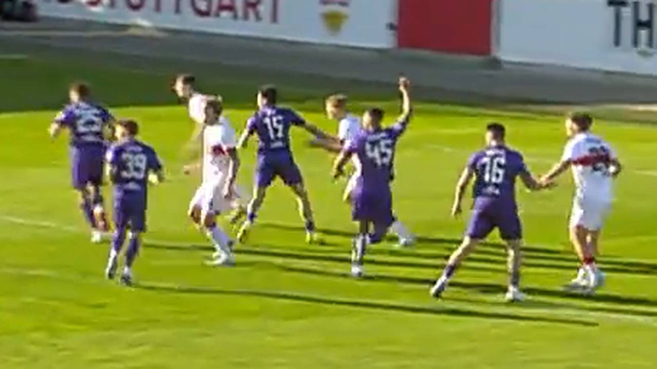 VfB Stuttgart II - Erzgebirge Aue | Highlights der 3. Liga im Video