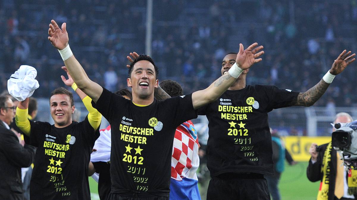 LUCAS BARRIOS: In seinen drei Jahren in Dortmund gewann der Paraguayer zweimal die Meisterschaft. Durch teils spektakuläre Tore eroberte er schnell die Herzen der Fans