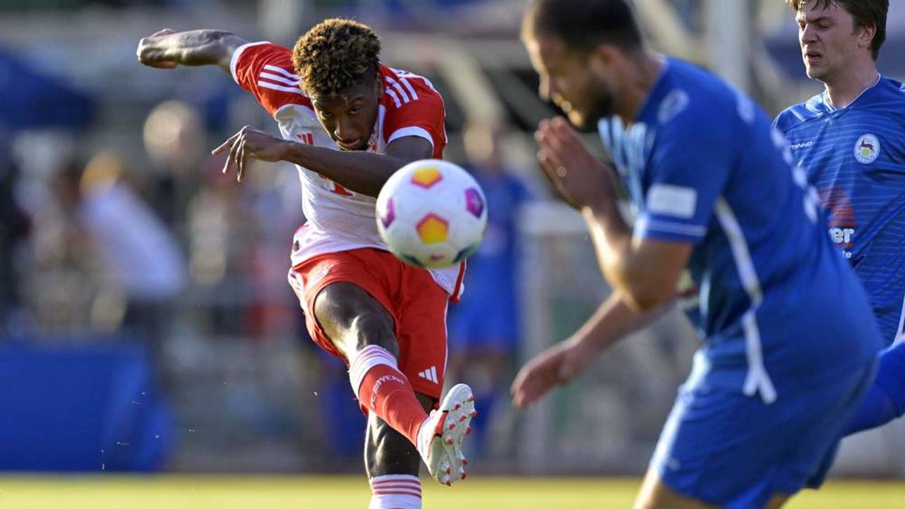 Kingsley Comen wurde in der zweiten Halbzeit beim FC Bayern eingewechselt
