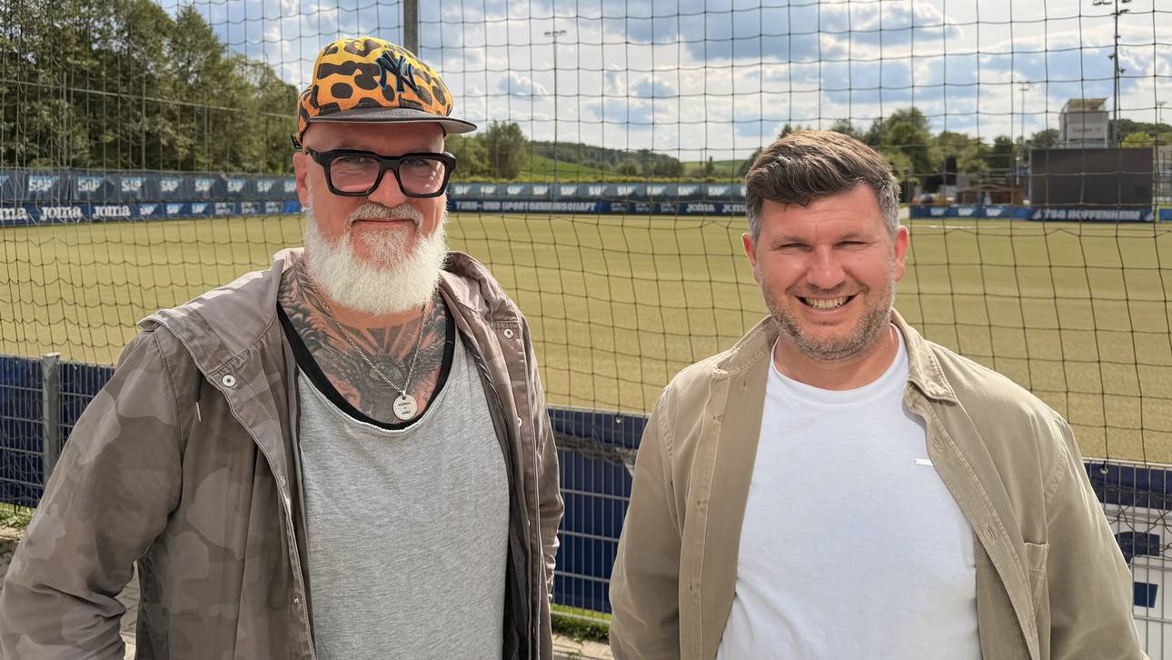 SPORT1-Reporter Reinhard Franke traf Andreas Schicker (r.)