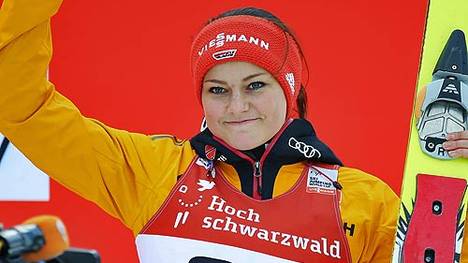 Carina Vogt gewann bei den Olympischen Spielen in Sotschi die Goldmedaille