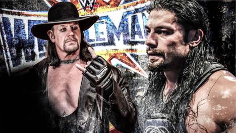 Der Undertaker (l.) trifft bei WWE WrestleMania 33 auf Roman Reigns
