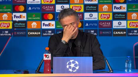 Nach dem spektakulären Champions-League Halbfinale gegen den FC Bayern München bittet PSG-Trainer Luis Enrique die Journalisten darum, sich kurz zu fassen. 