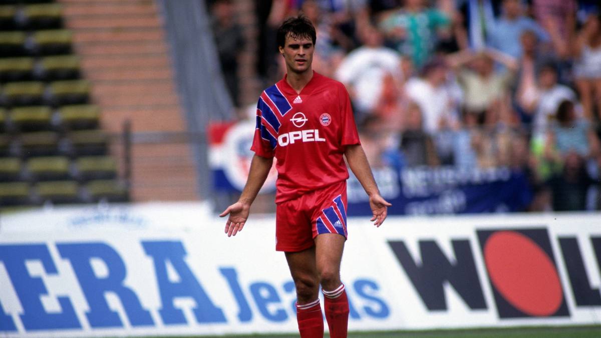 THOMAS BERTHOLD (91/92): Als Weltmeister von 1990 wechselt Berthold ein Jahr später von AS Rom zum FC Bayern. Nach Meinungsverschiedenheiten mit Trainer Erich Ribbeck wird er vom Training freigestellt und wechselt zum VfB Stuttgart