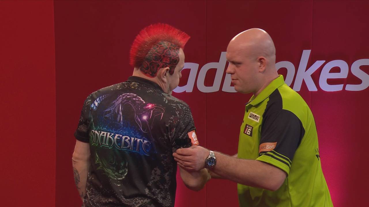 Peter Wright, Brendan Dolan, Jonny Clayton und Ryan Searle stehen im Halbfinale