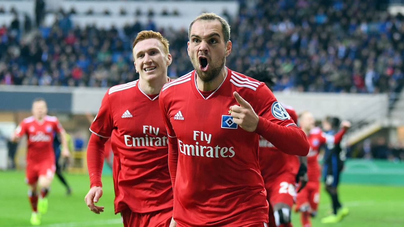 HSV dank Lasogga im Halbfinale