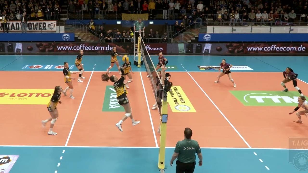 Volleyball-Bundesliga: VfB Suhl LOTTO Thüringen gewinnt deutlich gegen Erfurt