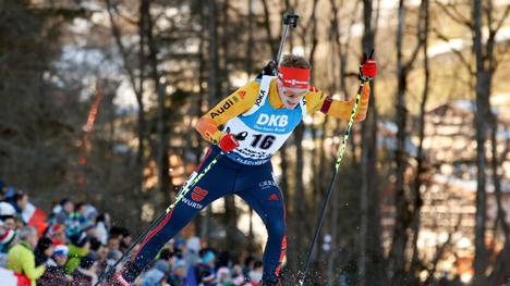 Die deutsche Biathlon-Staffel wird nur fünfter in Ruhpolding