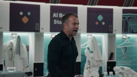 Am 8. September erscheint "All or Nothing: Die Nationalmannschaft in Katar" bei Prime Video. Schon vorab sorgte die DFB-Doku zur WM 2022 mit brisanten Szenen für Schlagzeilen. Hier gibt's die ersten fünf Minuten bereits jetzt zu sehen.