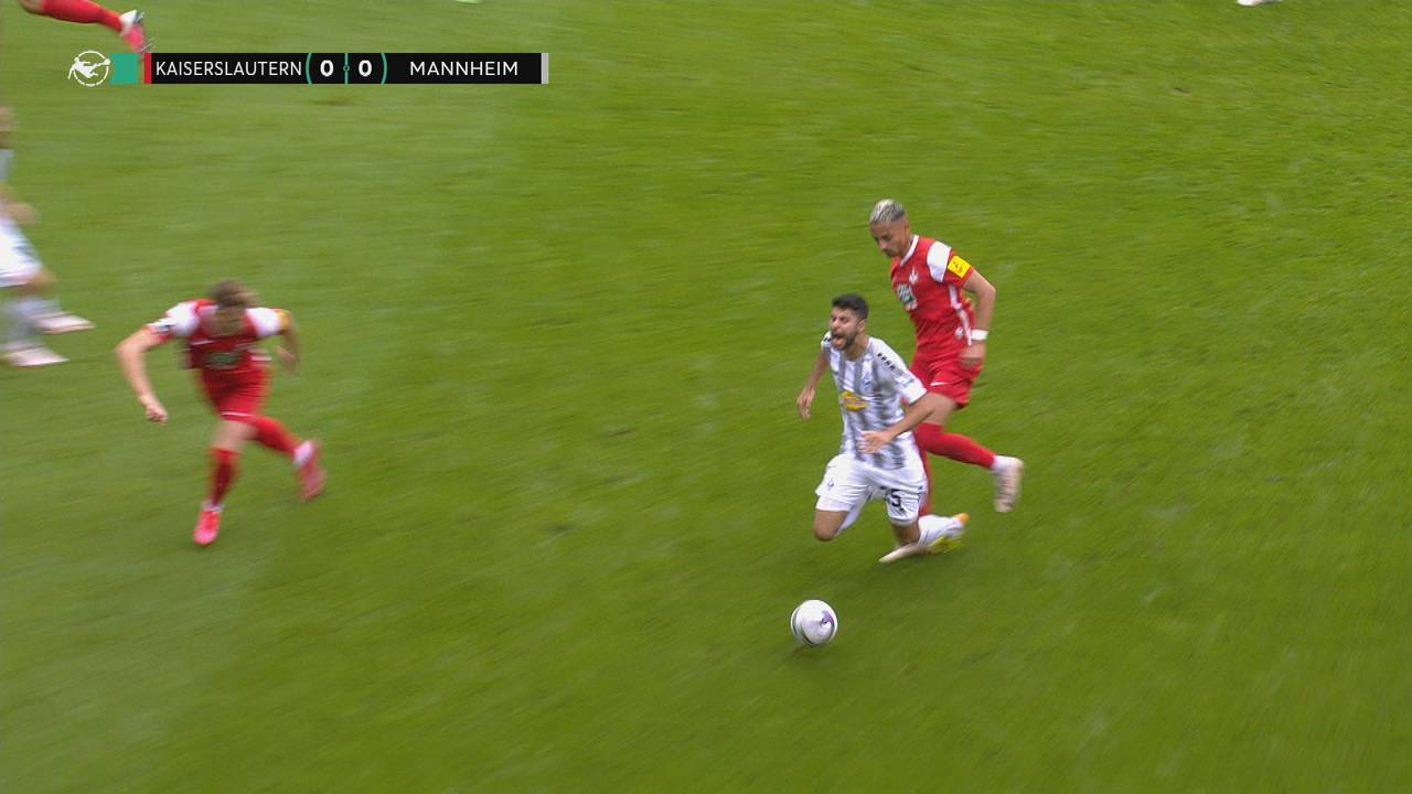 Derby-Stress, viermal Rot! Kaiserslautern - Waldhof Mannheim (0:0:) Highlights