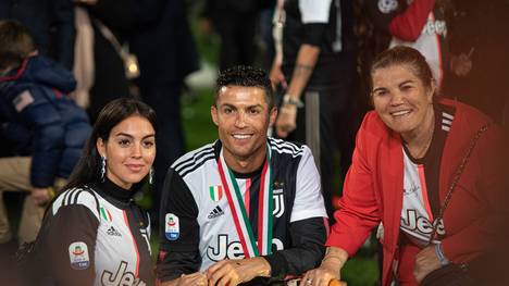Ronaldo feierte den Meistertitel 2019 mit seiner Mutter