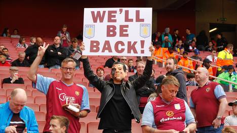 Fans von Aston Villa trotzen dem ersten Abstieg seit 28 Jahren